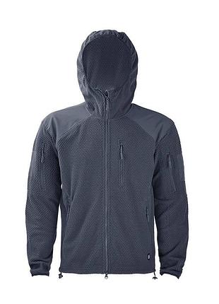 Флісова кофта han-wild grid pro shadow grey (сіра)