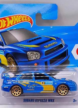 Машинка модель hot wheels subaru impreza wrx 2026