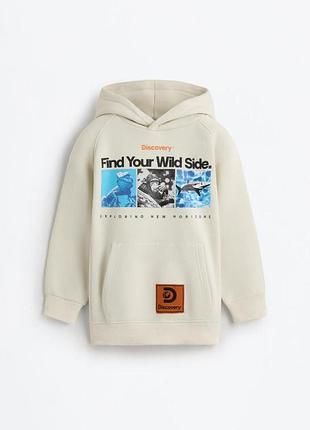 Детское теплое худи для мальчика lefties 118 см молочное (26080101b)