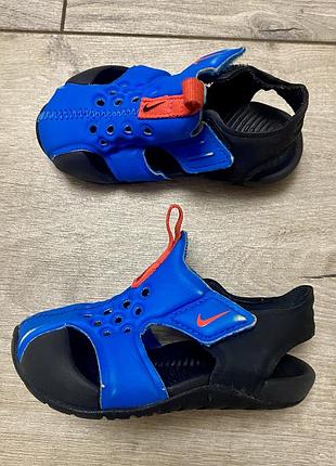 Детские сандалии босоножки nike sunray protect 2 оригинал размер 22 (13.5 см) аквасоки