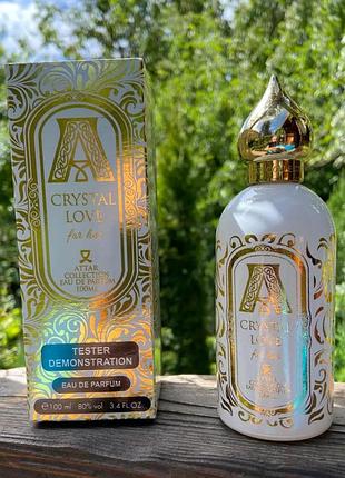Cristal love attar 85  ml тестер оригінала