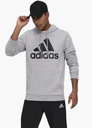 Сіре чоловіче худі adidas l худі adidas велике лого худі essentials big logo