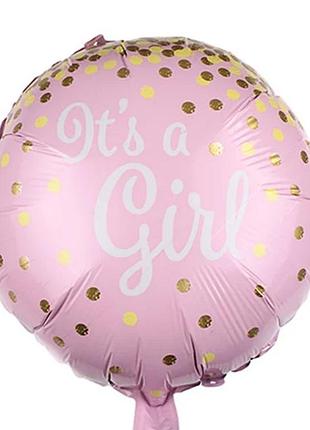 Фольгована фігура it's a girl коло