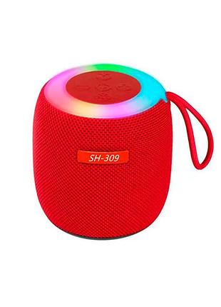 Колонка bluetooth sh-309 с влагозащитой ipx5, красный