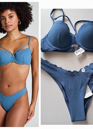 Купальник женский раздельный hunkemoller голубой