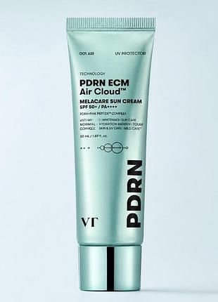 Сонцезахисний крем vt cosmetics pdrn ecm air cloud melacare sun cream 50ml