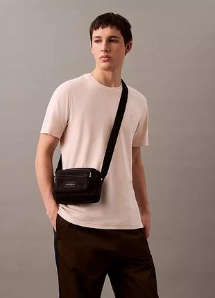 Текстильна сумка через плече calvin klein з логотипом