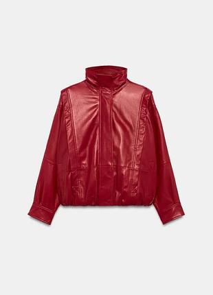 Кожаная куртка zw collection