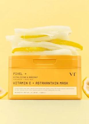 Маска з вітаміном с vt cosmetics vitamin c astaxanthin mask 30шт.