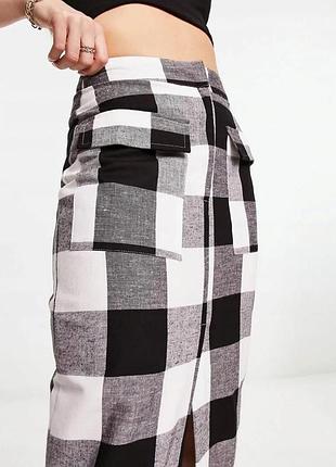 Класна спідниця від asos , бавовна і льон