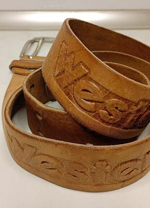 Чоловічий шкіряний ремінь western jeans мужской кожаный ремень