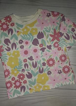 Футболка в цветы primark