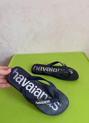 В'єтнамки шльопанці від бразильського бренду havaianas top logomania р.39-40 унісекс