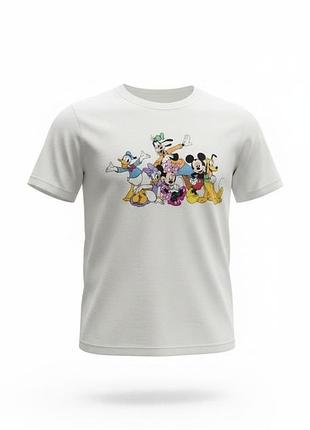 Яркая, стильная и веселая детская футболка с любимыми героями disney!
