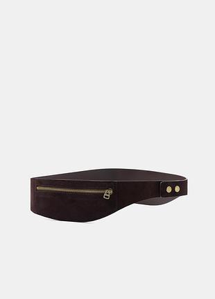 Ремень-поясная сумка из 100% замши от zara