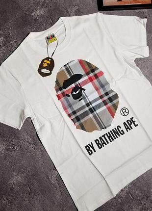 Футболка bape burberry
