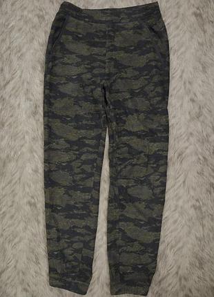 Old navy теплі камуфляжні флісові штани, підніжка (xs-s)
