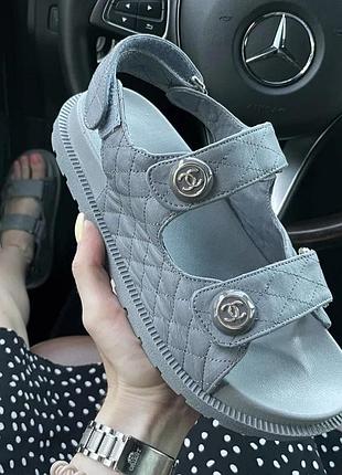 Chanel sandal silver premiun