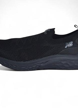New balance black мокасины черные