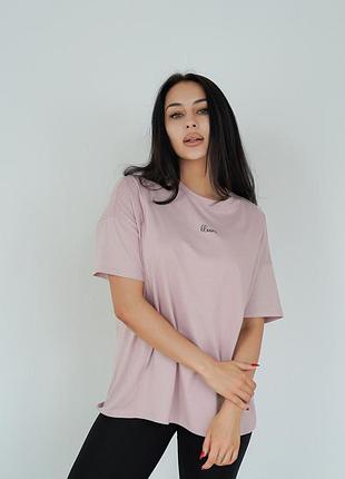 Футболка для вагітних та годуючих, арт. 243023 (пудра) "simple&basic"