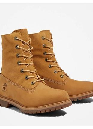 Жіночі зимові черевики timberland authentics fold-over / teddy fleece 38 (24 см.) 📏24.5см.