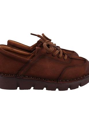 Туфли женские farinni коричневые натуральный нубук, 36