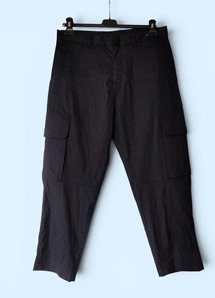 Брендовые мужские укороченные льняные брюки карго jack&amp;jones