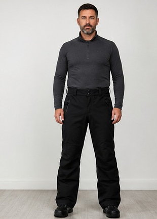 Мужские лыжные брюки dlx softshell мембранные 10000 мм черные 52 l xl