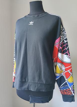 Саітшот жіночий adidas 36-38 розмір чорний з кольоровими рукавами
