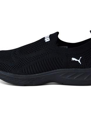 Puma black мокасини