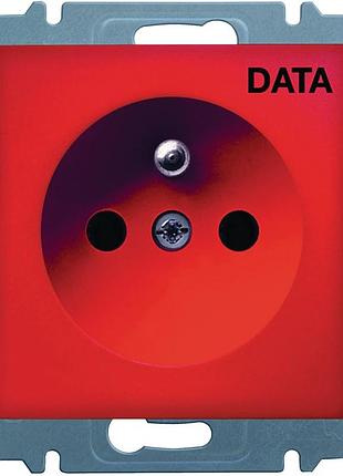 Розетка data з центральним з/к lumina, червона, 16а/230в