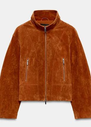 Блейзер из 100% замшевой кожи zara