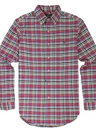 Сорочка polo ralph lauren  «custom fit» у різнокольорову клітинку