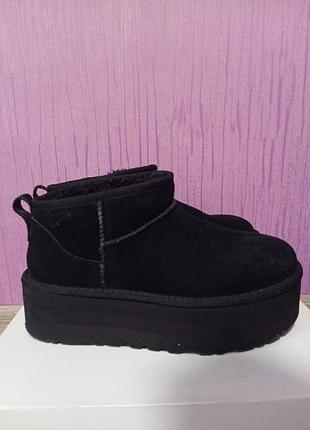 Оригинал ugg classic ultra mini platform black (eu 39 / us 8)