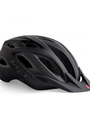 Велошолом met crossover black matt 52–59 см