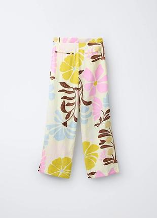 Брюки zara 164 13-14 лен  вискоза
