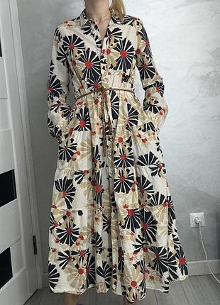 Сукня котонова міді m&s жіноча хс-с