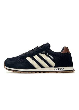 Кросівки чоловічі adidas cl dark navy beige