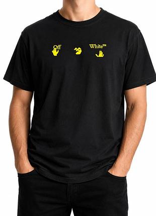 Футболка off-white tom & jerry black