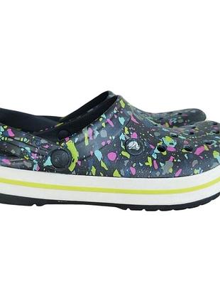 Яскраві сабо crocs crocband graphic clog (розмір m7/w9)