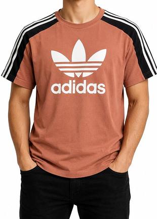 Футболка adidas originals trefoil pink