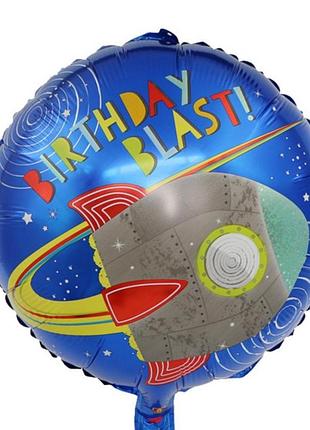 Фольгована фігура birthday blast ракета коло