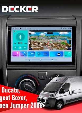Штатна магнітола peugeot boxer 2006 decker d9-009 4x64, dsp, 4g, 2k