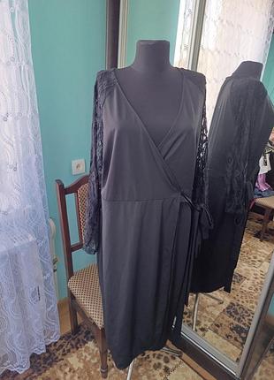 Платье черное красивое с кружевом 🥰🥰🥰