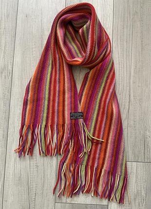 Lambs wool яркий шарф с отличным составом, унисекс.