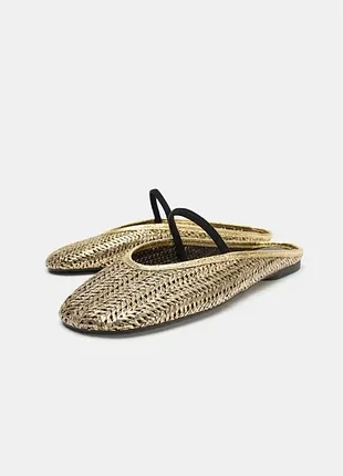 Балетки-мюлі zara 38 розмір