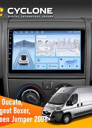 Штатна магнітола peugeot boxer 2006 cyclone c9-012 4x64 dsp 4g