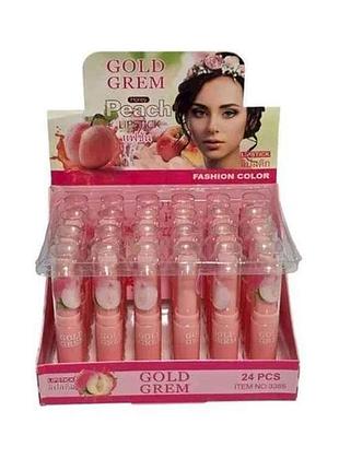 Гигиеническая помада 2г 3385 peach 1шт тм gold grem
