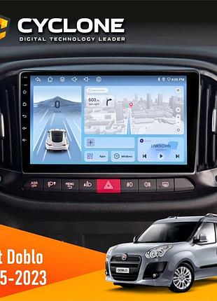 Штатна магнітола fiat doblo 2015-2023 cyclone c9-012 4x64 dsp 4g