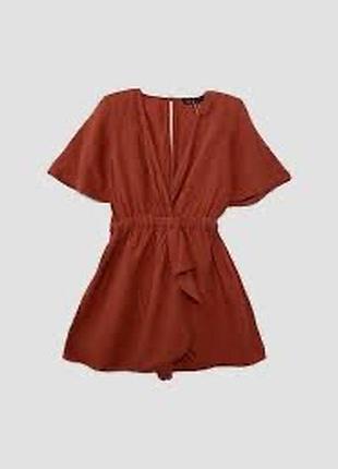 Дорогий натурильний ромпер комбінезон з льону zara